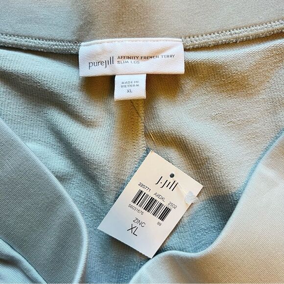 J. Jill Pure Jill Affinity French Terry Slim Leg Pants NEW Pima Cotton Size XL - Picture 6 of 11